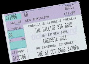 Carnegie Hall Ticket